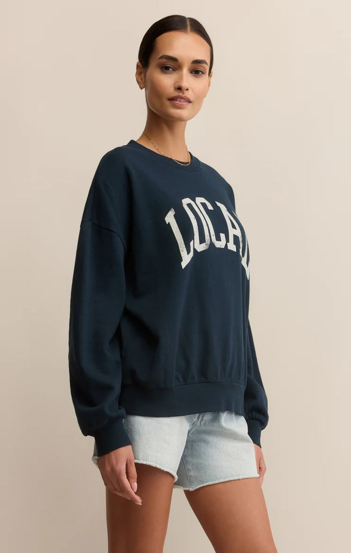 Z Supply Local Sunday Sweatshirt – Eclipse - Dear Lucy