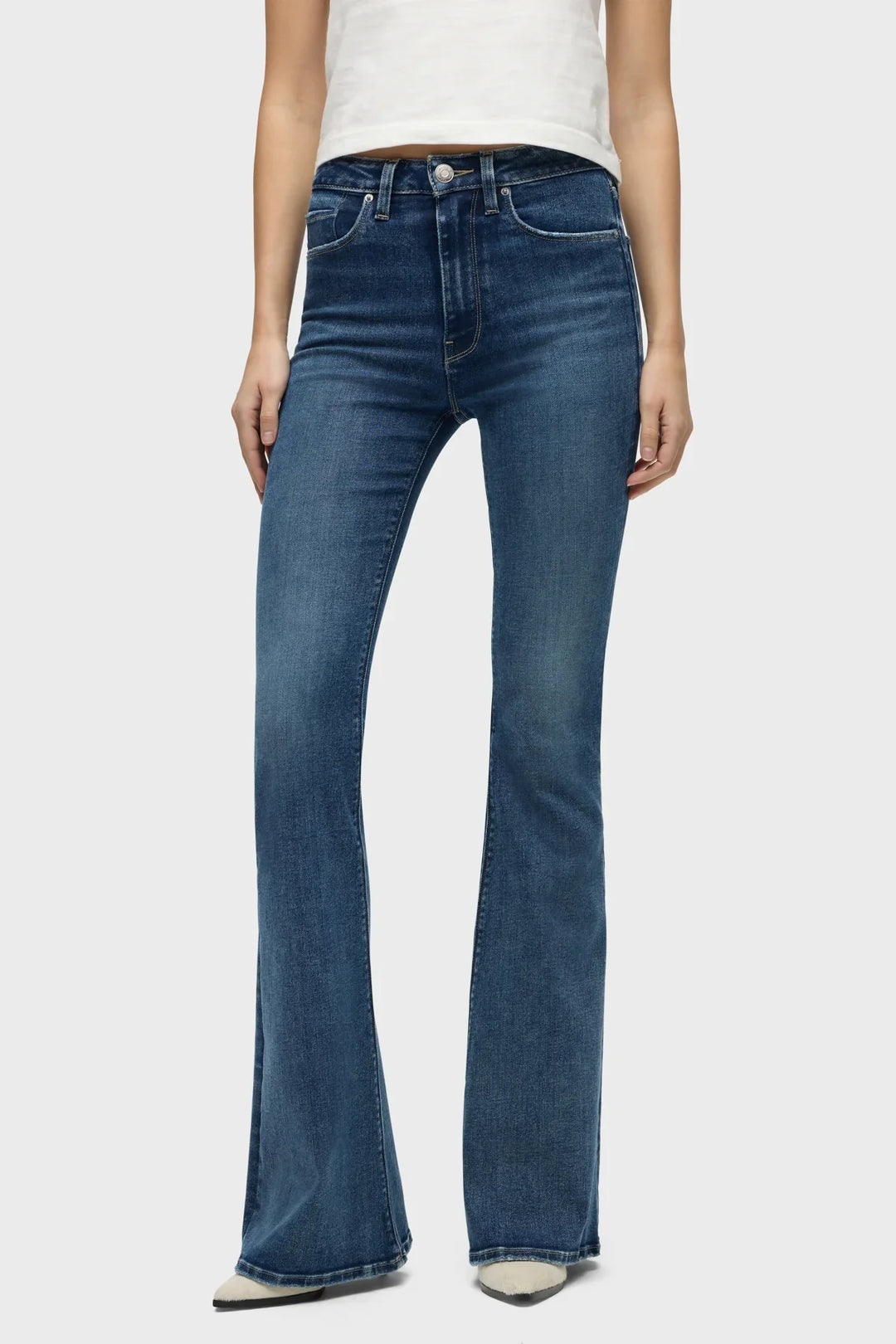 Hudson Holly High-Rise Flare Jean in Harvest - Dear Lucy