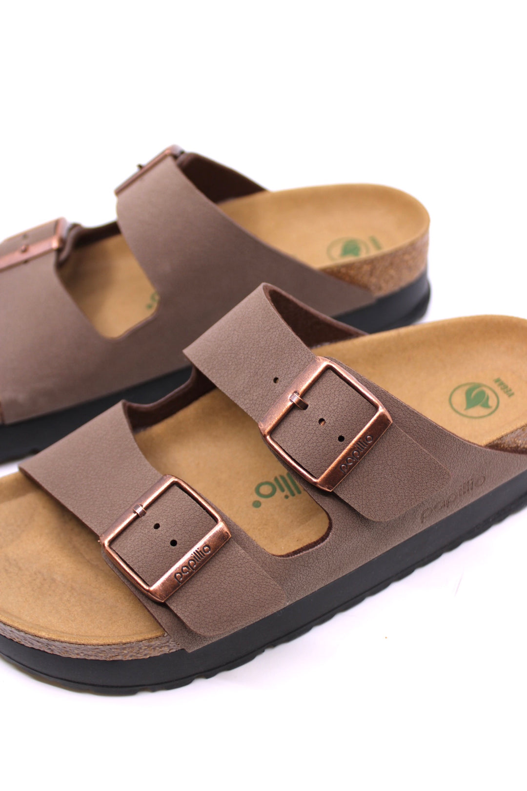 Papillio by Birkenstock Arizona Platform Vegan Mocha Narrow - Dear Lucy
