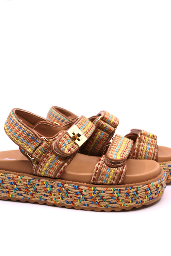 Steve Madden BigMona Raffia Multi - Dear Lucy