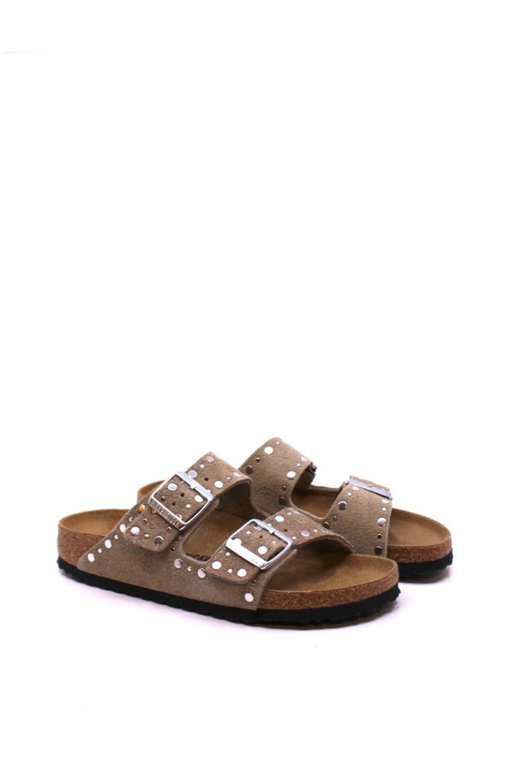 Birkenstock Arizona Rivets Taupe Narrow
