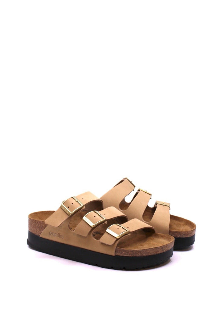 Papillio by Birkenstock Florida III Platform Sandcastle Narrow - Dear Lucy