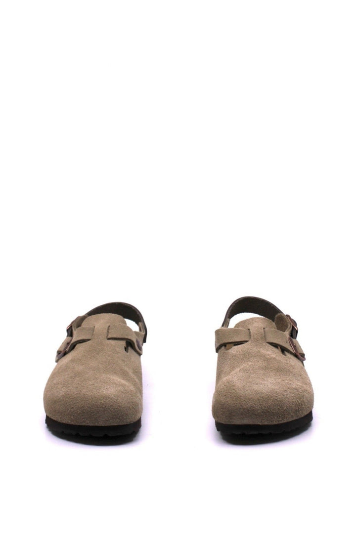 Birkenstock Tokio Clog in Taupe – Narrow Fit