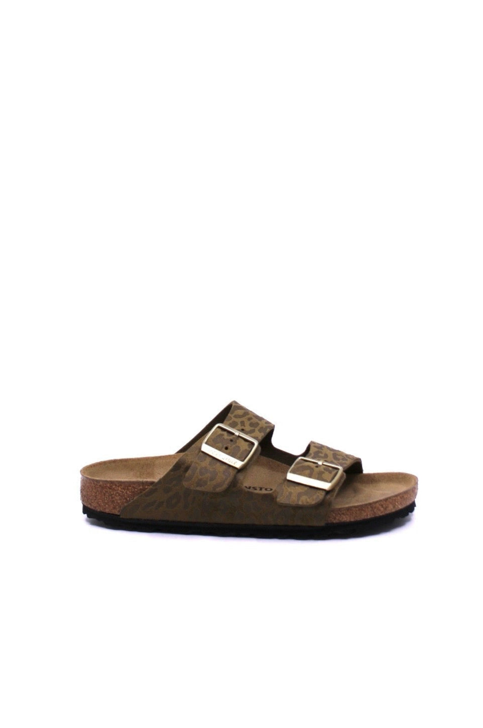 Birkenstock Arizona Sandal in Leo Khaki – Narrow Fit
