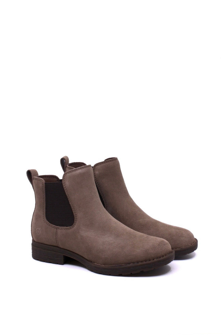Born Cove Chelsea Bootie in Taupe Suede
