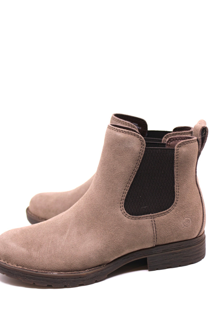 Born Cove Chelsea Bootie in Taupe Suede