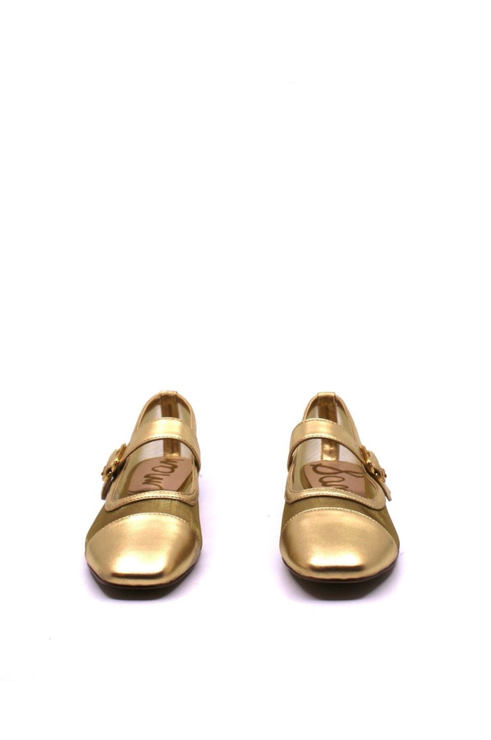 Sam Edelman Miranda Mary Jane in Gold Mesh