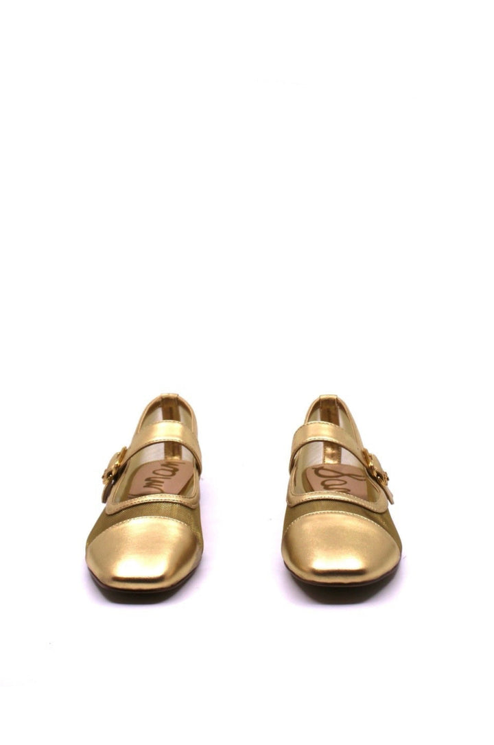 Sam Edelman Miranda Mary Jane in Gold Mesh