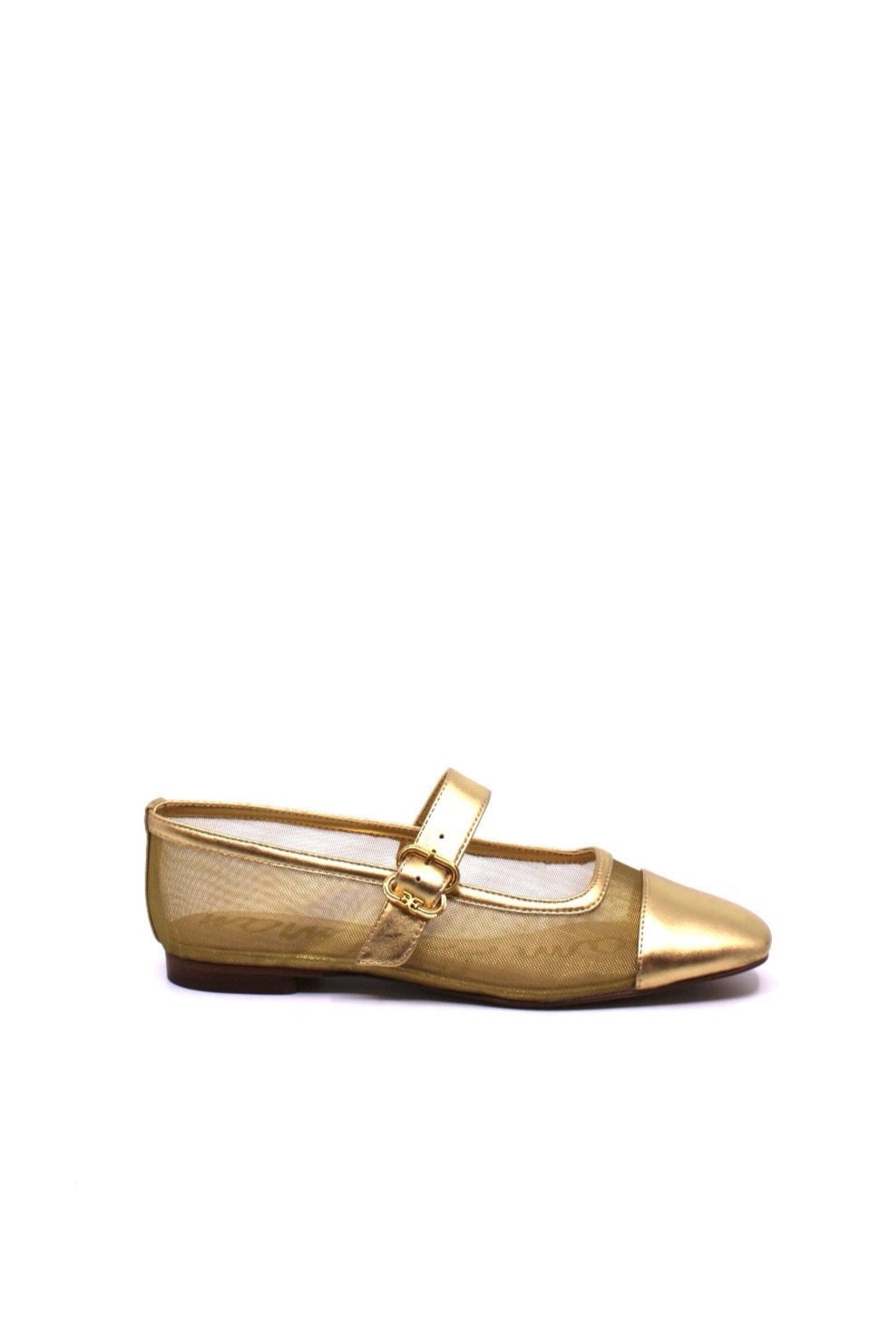 Sam Edelman Miranda Mary Jane in Gold Mesh