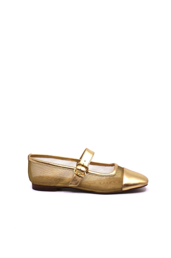 Sam Edelman Miranda Mary Jane in Gold Mesh