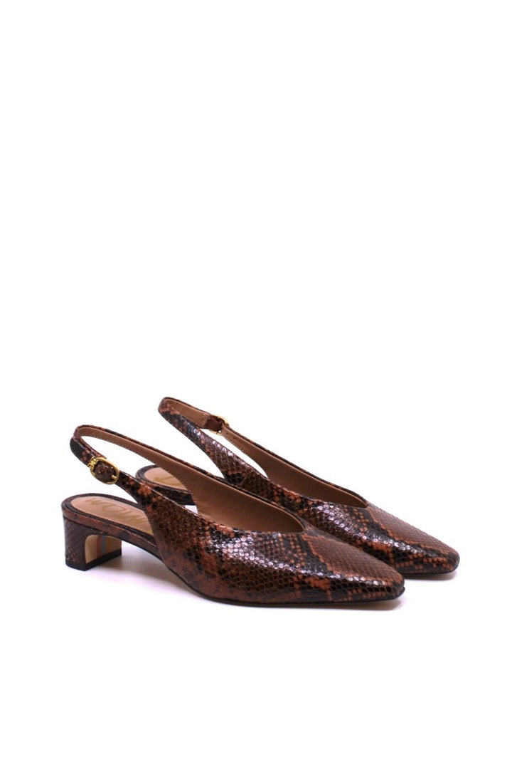 Sam Edelman Ronnie Slingback Copper Snakeskin
