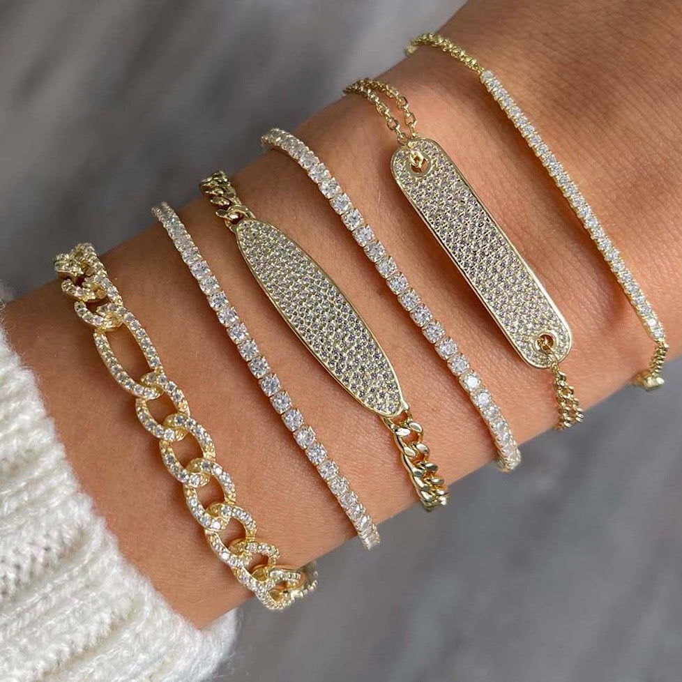 Classic Thin Tennis Bracelet - Dear Lucy