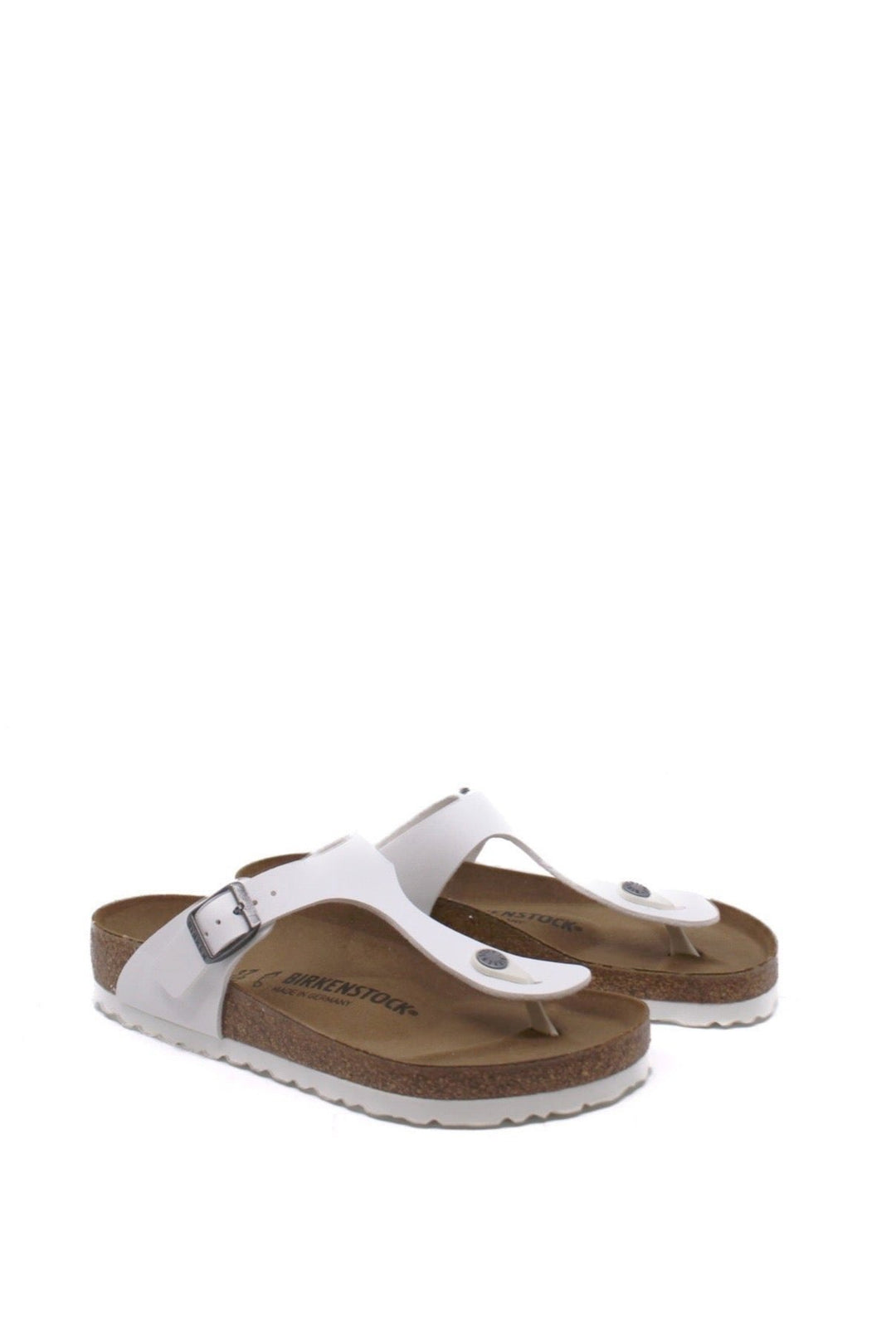 Birkenstock Gizeh White Birko-Flor - Dear Lucy