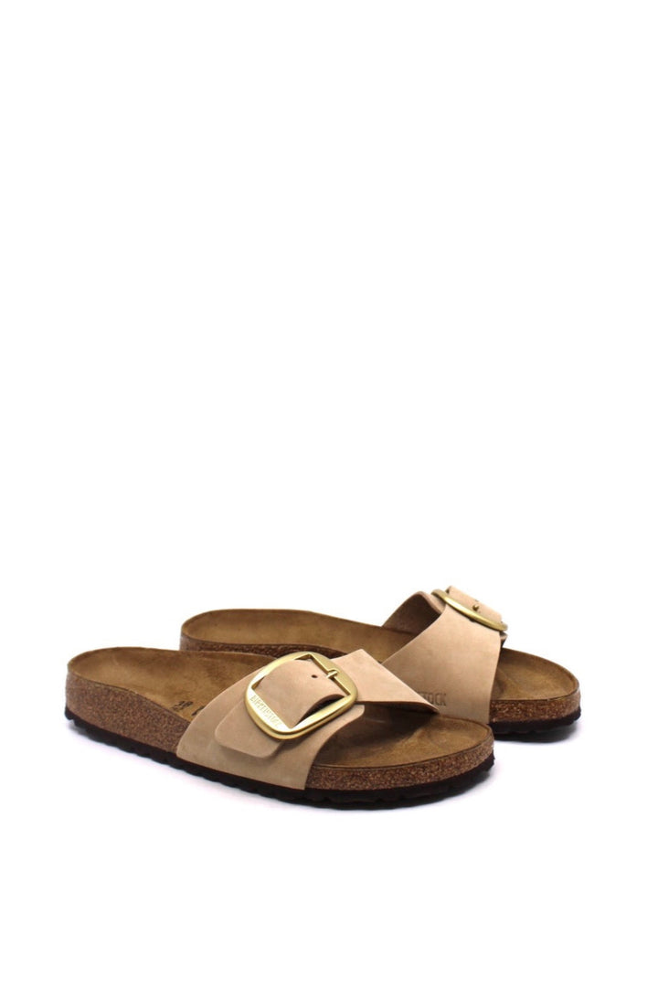 Birkenstock Madrid Big Buckle Sandcastle Narrow - Dear Lucy