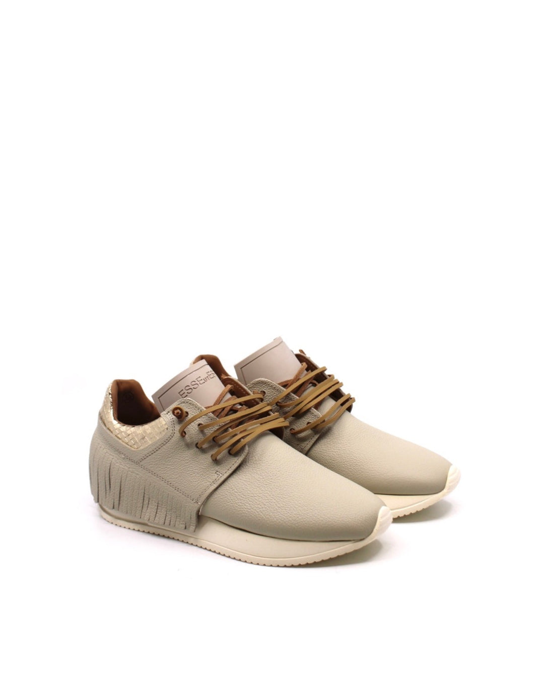 Esseutesse Lamb Suede Fringe Sneaker - Dear Lucy