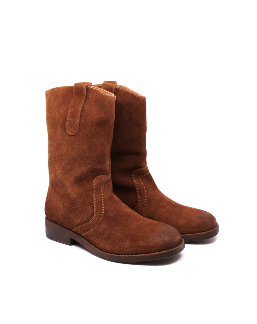 Free People Easton Equestrian Ankle Boot Saddle Suede - Dear Lucy