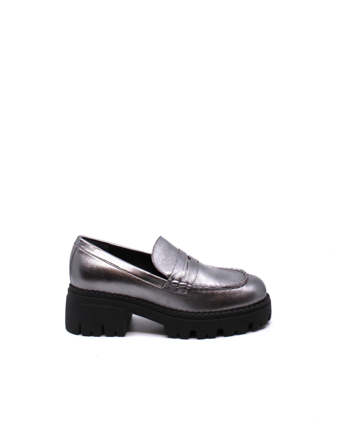 Free People Lyra Lug Sole Loafer Pewter - Dear Lucy