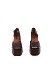 Free People Gwen Platform Mary Jane Pecan - Dear Lucy