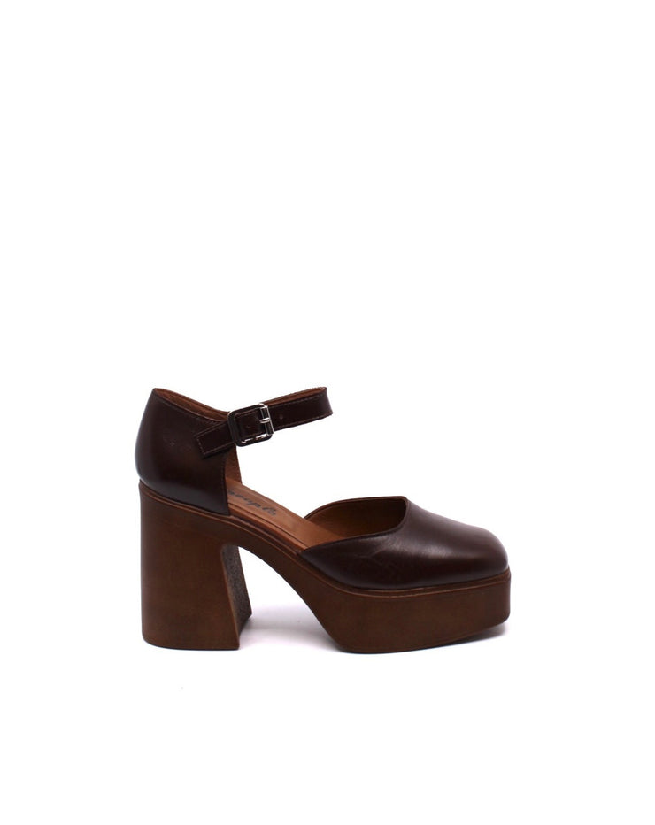 Free People Gwen Platform Mary Jane Pecan - Dear Lucy