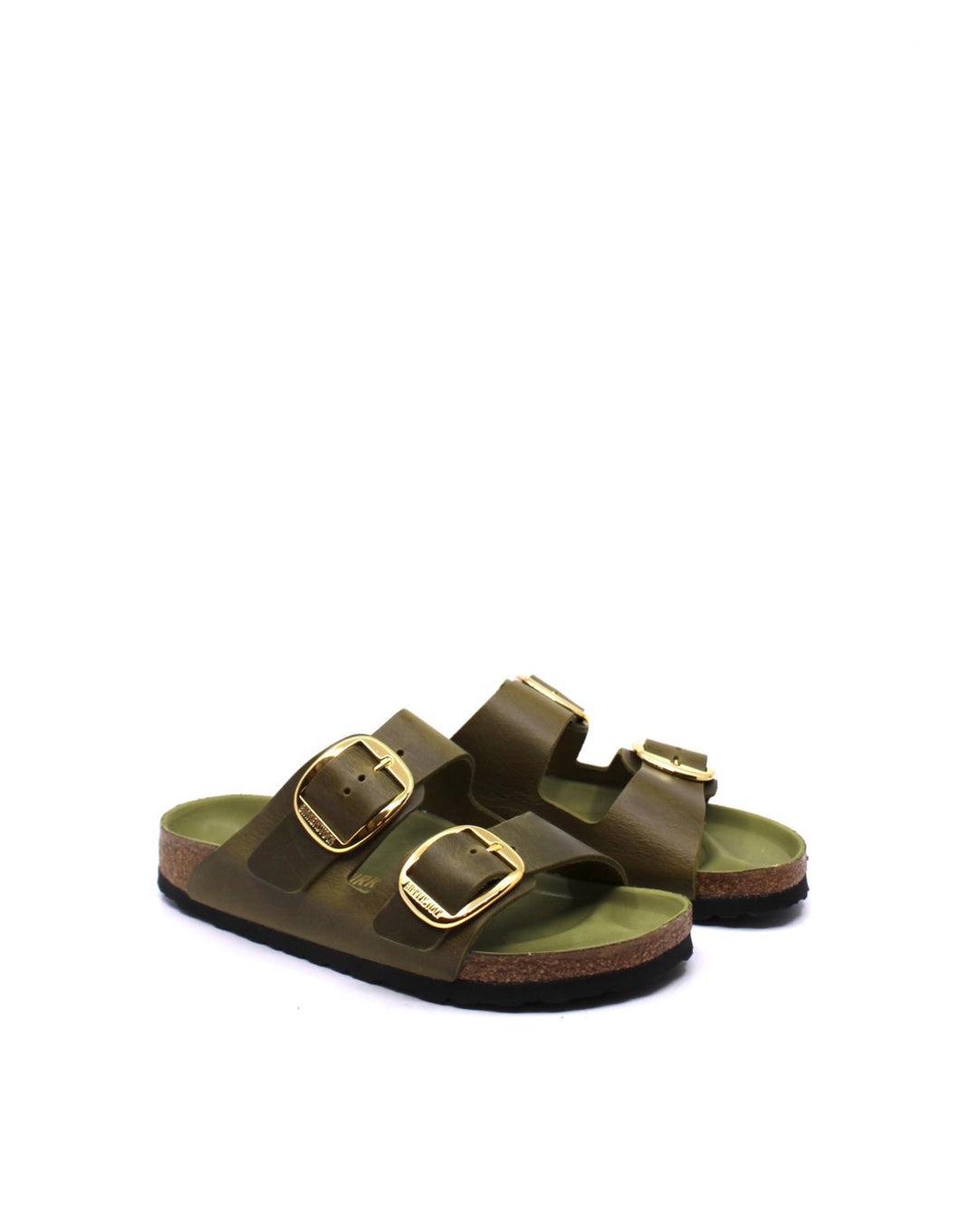 Birkenstock Arizona Big Buckle Green Olive Narrow - Dear Lucy