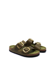 Birkenstock Arizona Big Buckle Green Olive Narrow - Dear Lucy