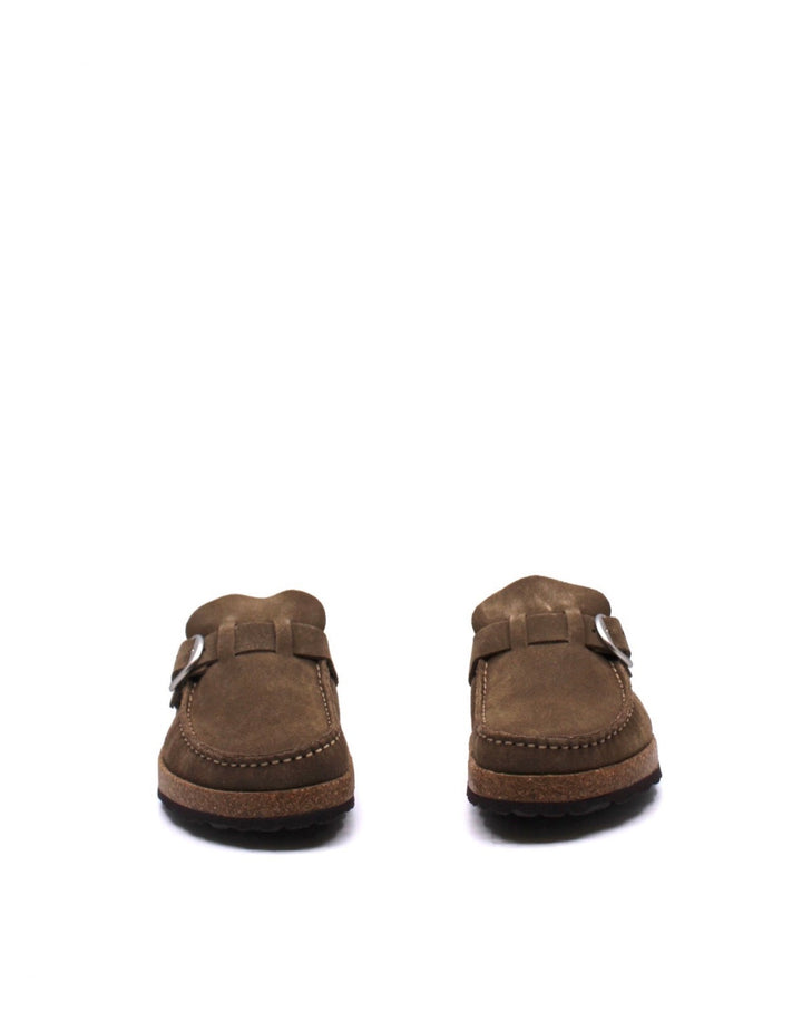 Birkenstock Buckley Gray Taupe - Dear Lucy