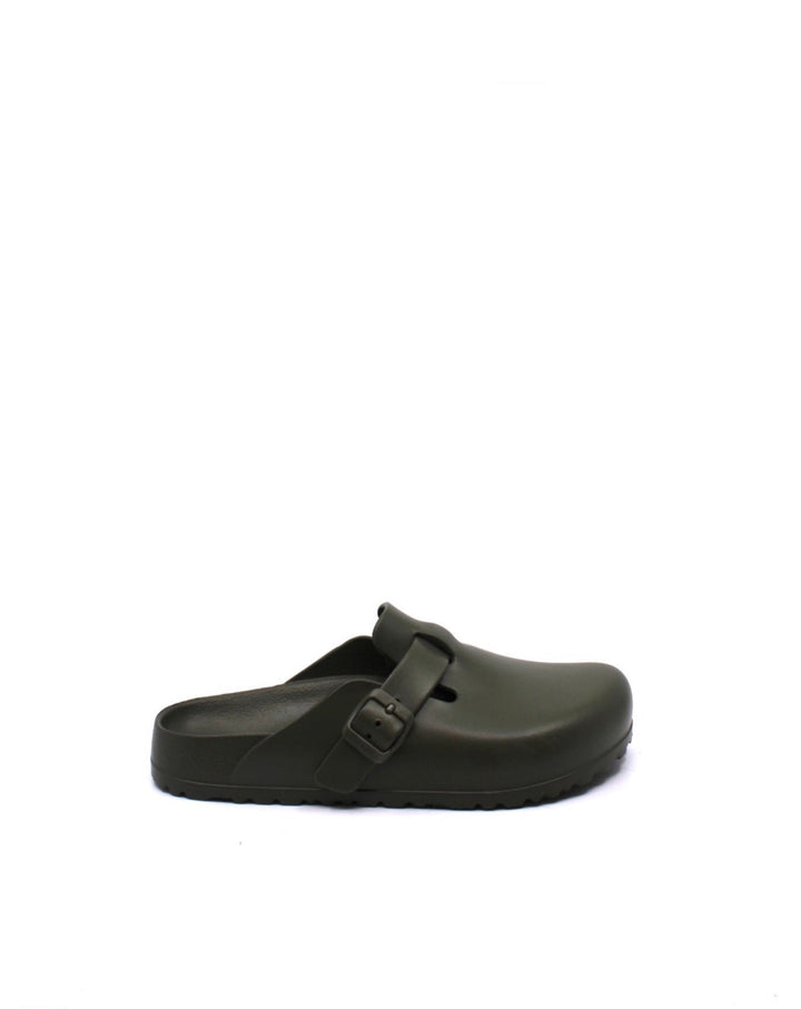 Birkenstock Boston EVA Khaki Narrow - Dear Lucy