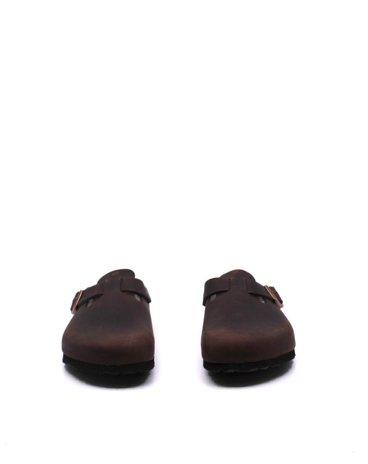 Birkenstock Boston Habana Leather Soft Footbed - Dear Lucy