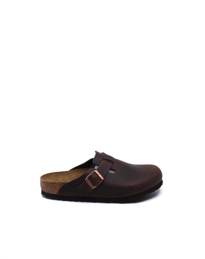 Birkenstock Boston Habana Leather Soft Footbed - Dear Lucy
