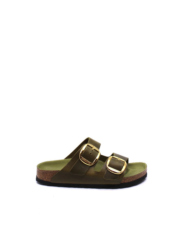 Birkenstock Arizona Big Buckle Green Olive Narrow - Dear Lucy