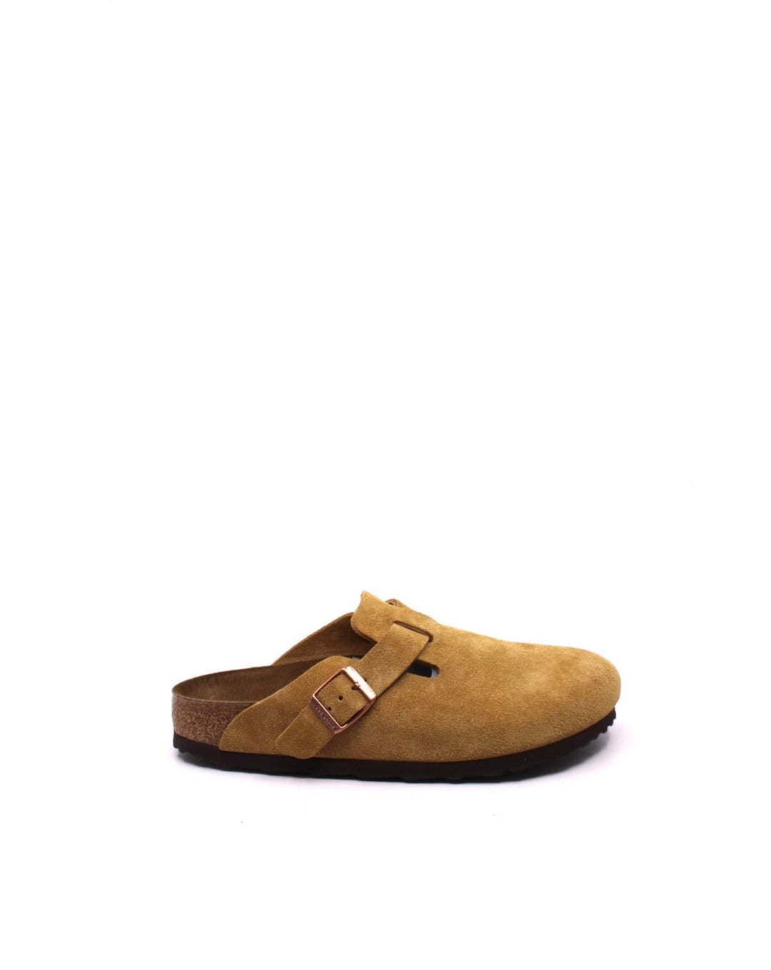 Birkenstock Boston Suede Leather Latte Cream Narrow - Dear Lucy