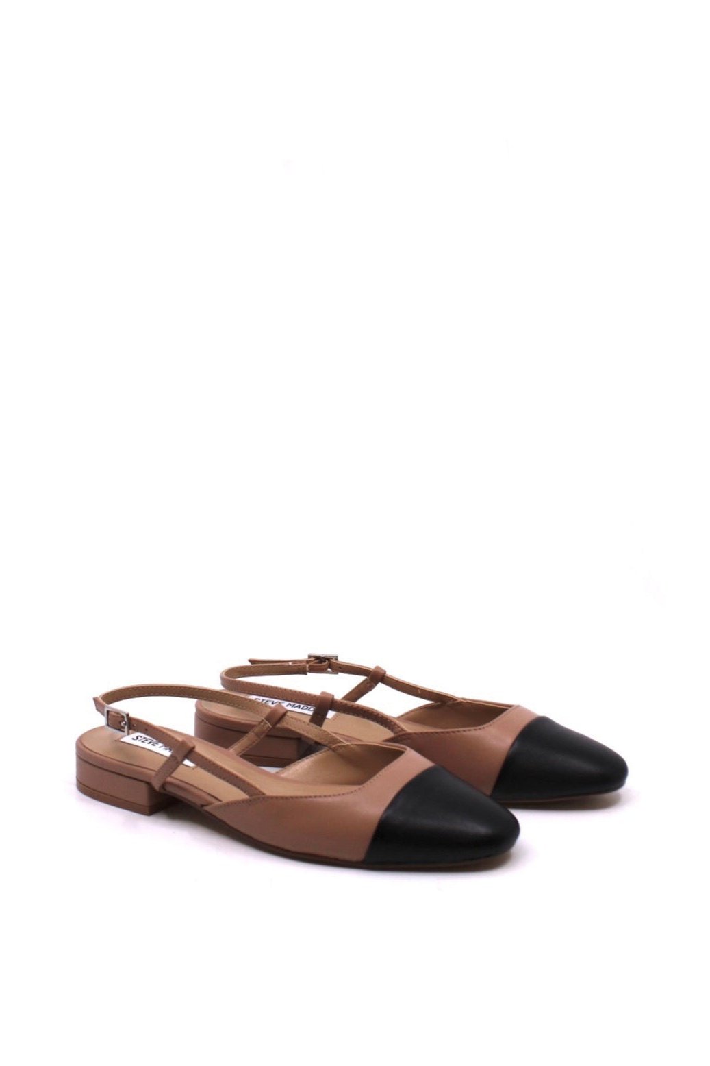 BELINDA Tan Leather Slingback Flat