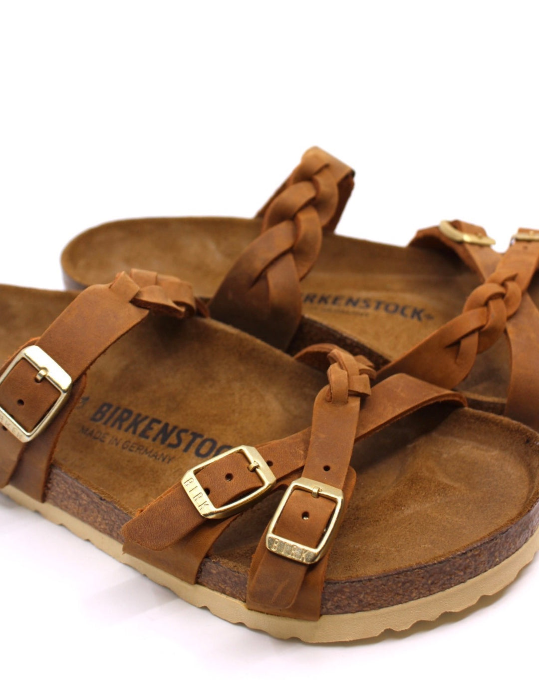 Birkenstock Franca Braid Cognac - Dear Lucy