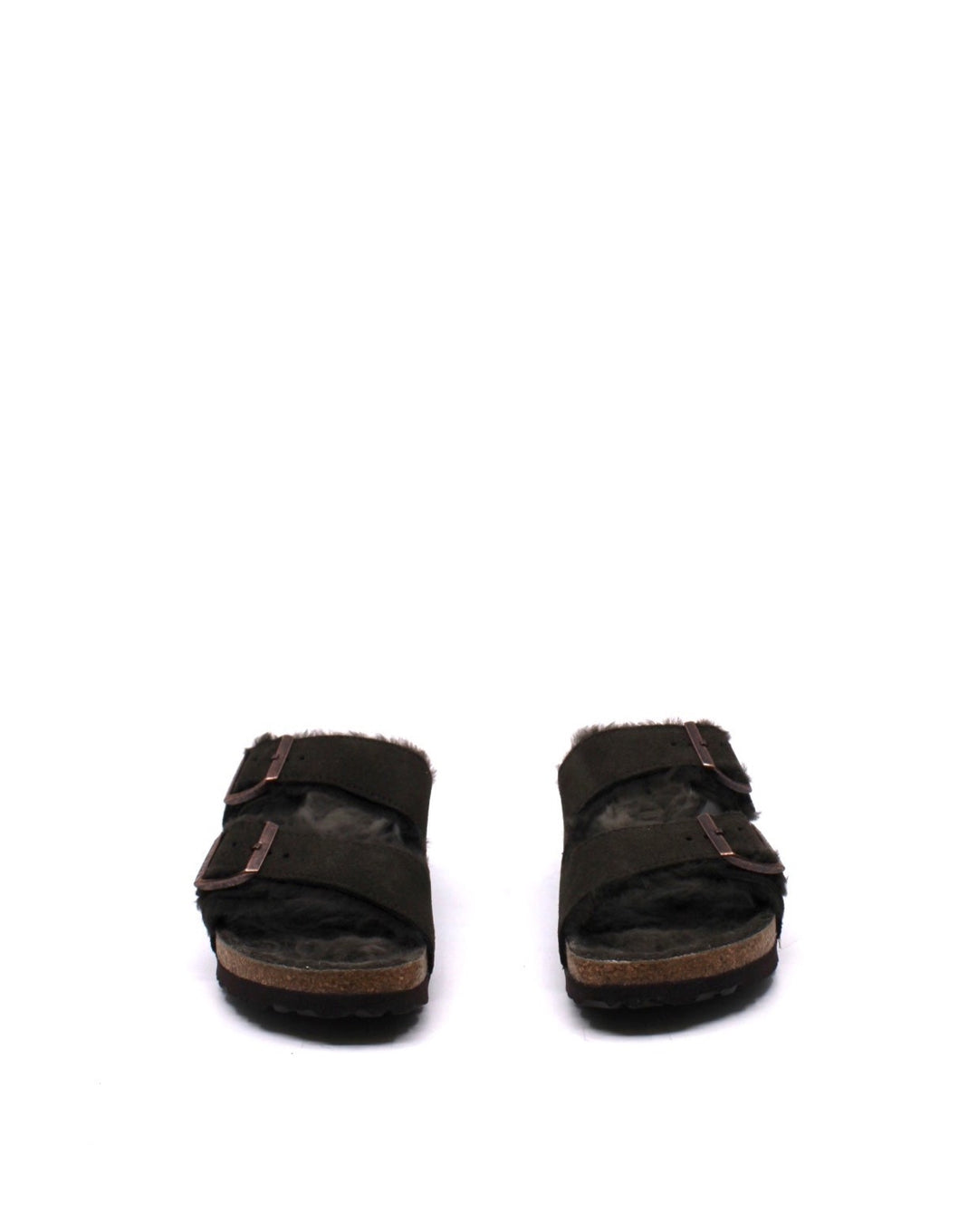Birkenstock Arizona Shearling Narrow Mocha - Dear Lucy
