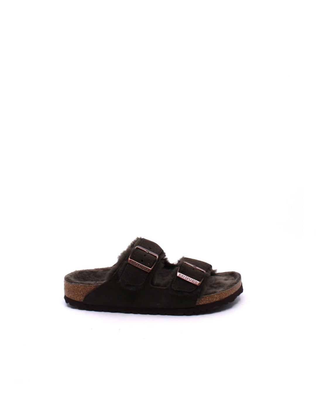 Birkenstock Arizona Shearling Narrow Mocha - Dear Lucy