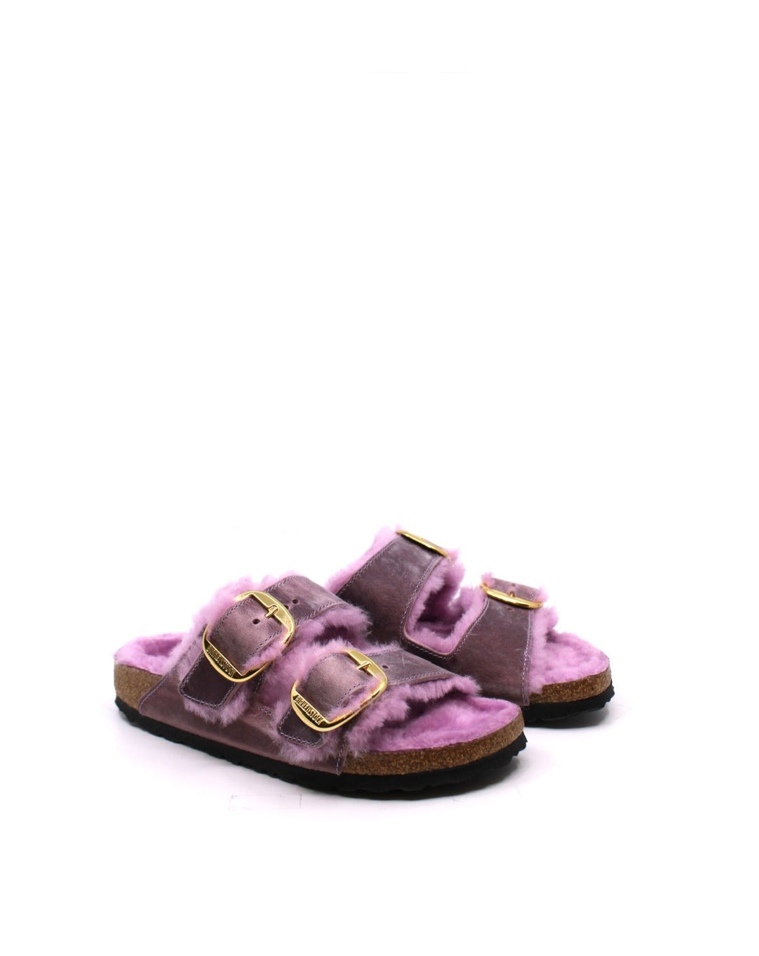 Birkenstock Arizona Big Buckle Shearling Lavender Narrow - Dear Lucy