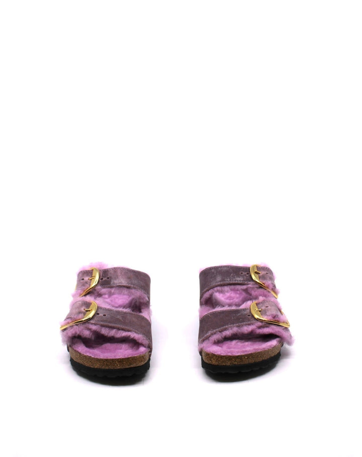 Birkenstock Arizona Big Buckle Shearling Lavender Narrow - Dear Lucy