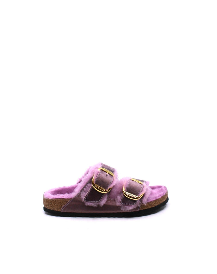 Birkenstock Arizona Big Buckle Shearling Lavender Narrow - Dear Lucy