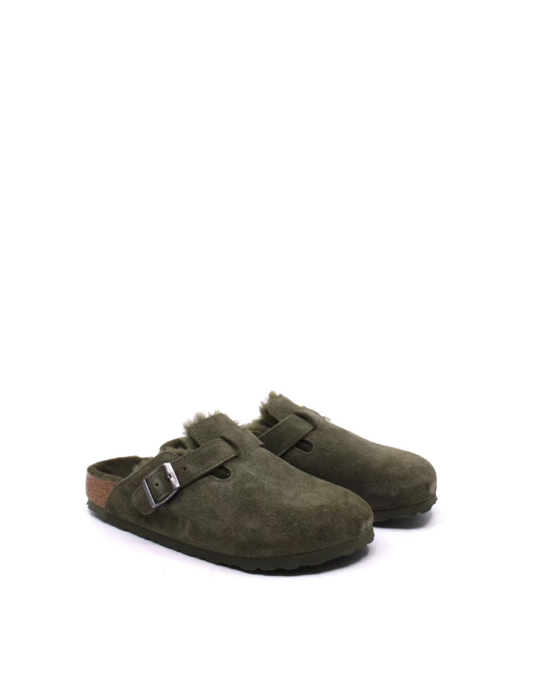 Birkenstock Boston Shearling Thyme Narrow