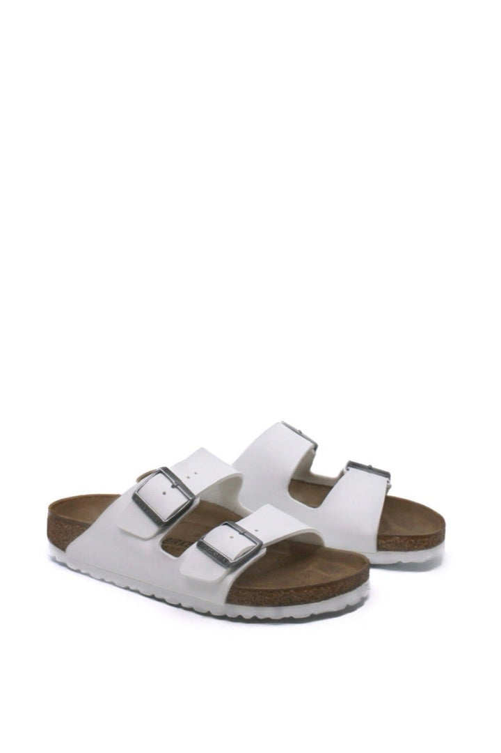 Birkenstock Arizona White Birko-Flor Narrow - Dear Lucy