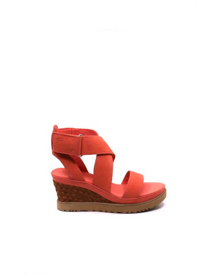 UGG® Ileana Ankle Strap Vibrant Coral - Dear Lucy