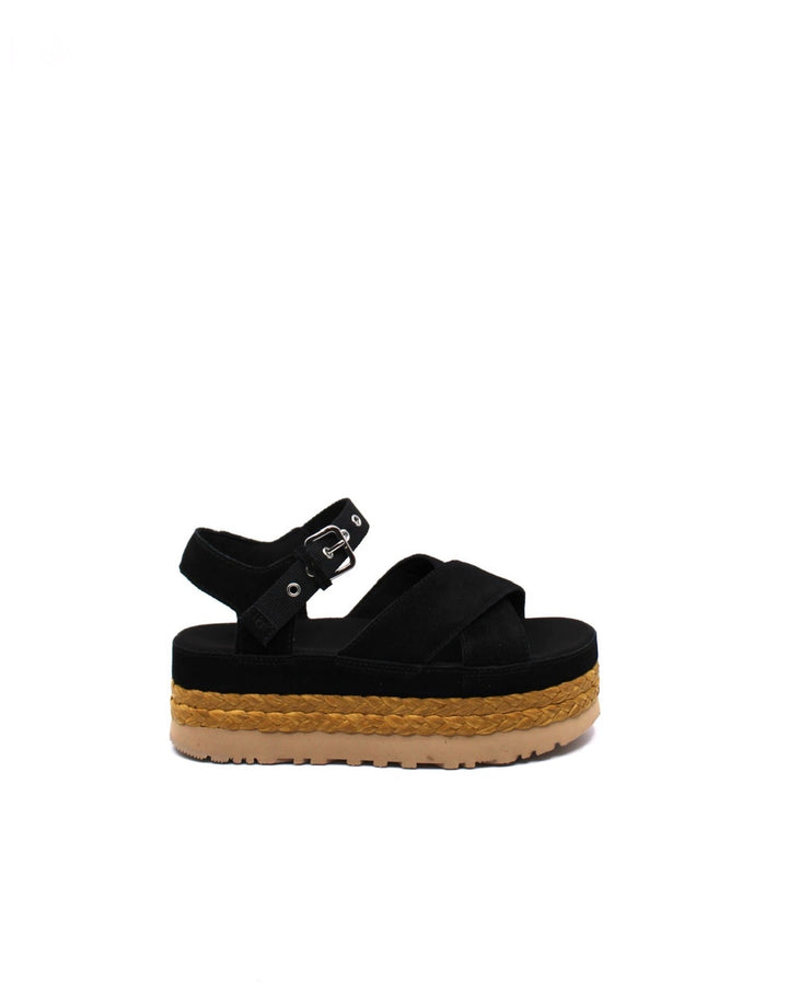 UGG® Aubrey Ankle Strap Black - Dear Lucy