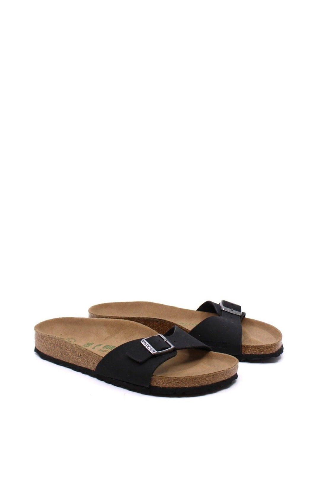 Birkenstock Madrid Vegan Black Narrow - Dear Lucy