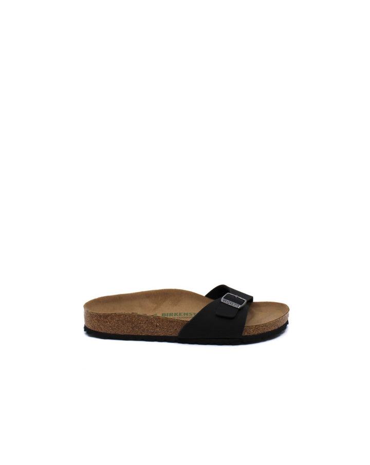 Birkenstock Madrid Vegan Black Narrow - Dear Lucy