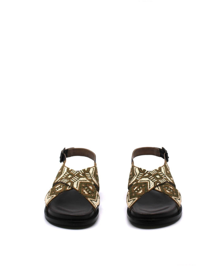 Free People Mali Beaded Sandal Neutral Multi - Dear Lucy