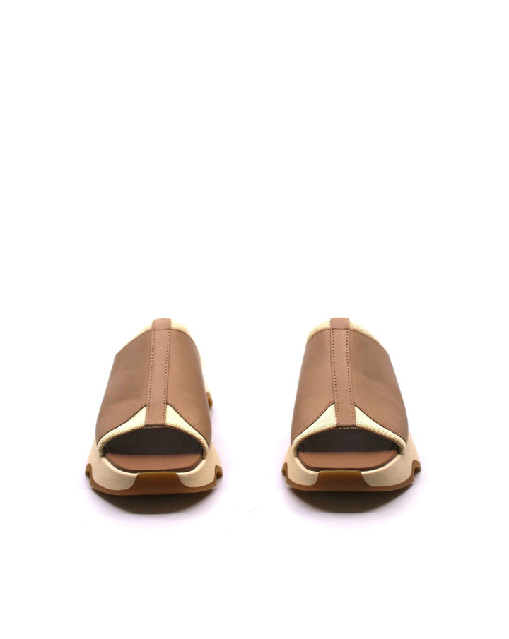 Sorel Kinetic Impact Slide High Sandal Honest Beige/Honey White - Dear Lucy