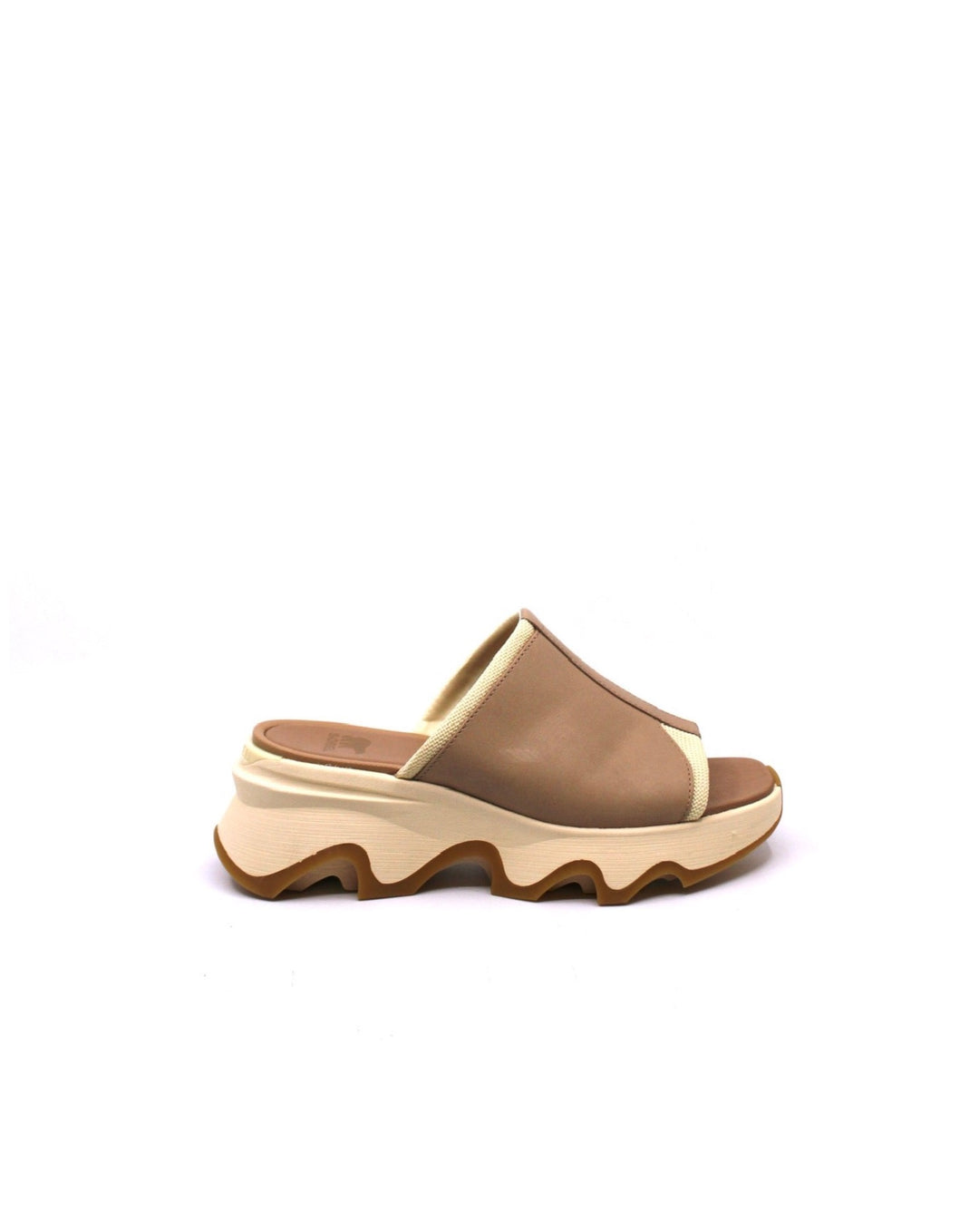 Sorel Kinetic Impact Slide High Sandal Honest Beige/Honey White - Dear Lucy