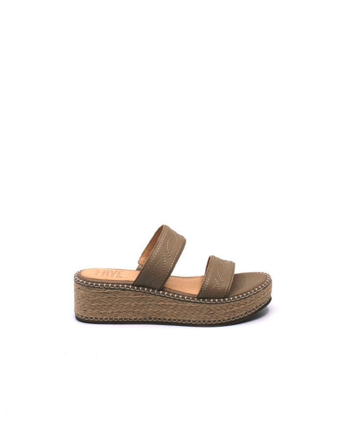 Frye Joy Woodstock 2 Band Platform Slide Clay - Dear Lucy