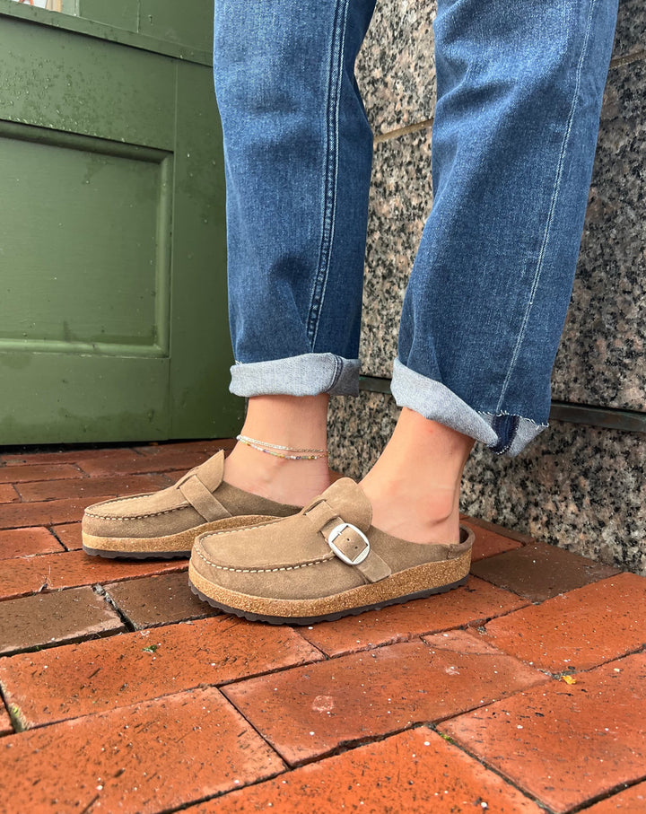 Birkenstock Buckley Gray Taupe - Dear Lucy