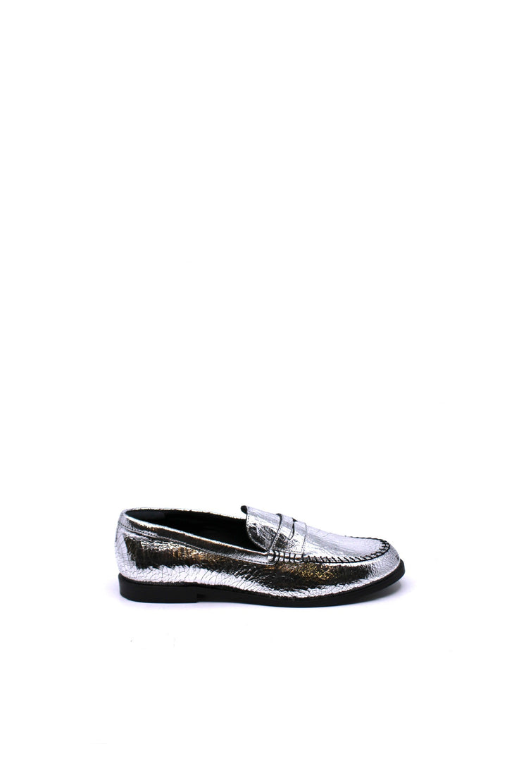 Free People Blanket Stitch Loafer Pale Pewter - Dear Lucy